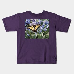 Yellow Swallowtail Butterfly Kids T-Shirt